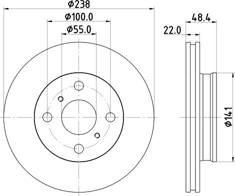 Nisshinbo ND1108 - Тормозной диск unicars.by