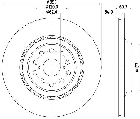 Nisshinbo ND1120K - Тормозной диск unicars.by