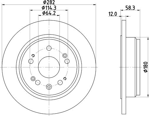 Nisshinbo ND8005K - Тормозной диск unicars.by