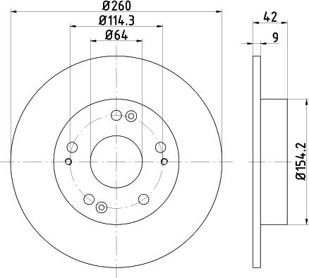 Nisshinbo ND8010K - Тормозной диск unicars.by