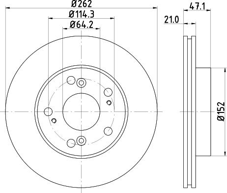 Nisshinbo ND8012K - Тормозной диск unicars.by