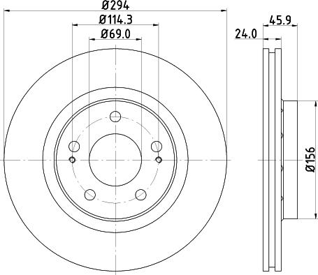 Nisshinbo ND3044K - Тормозной диск unicars.by