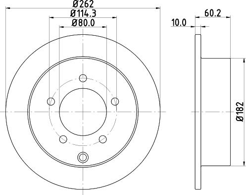 Nisshinbo ND3003K - Тормозной диск unicars.by