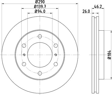 Nisshinbo ND3016K - Тормозной диск unicars.by