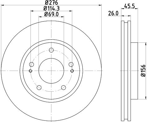 Nisshinbo ND3030K - Тормозной диск unicars.by