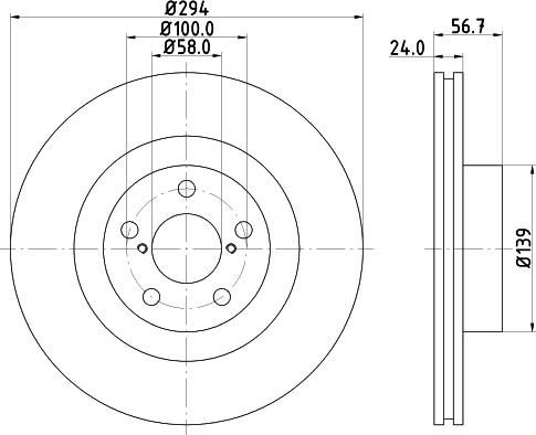 Nisshinbo ND7004K - Тормозной диск unicars.by