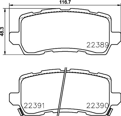 Valeo 671405 - Тормозные колодки, дисковые, комплект unicars.by