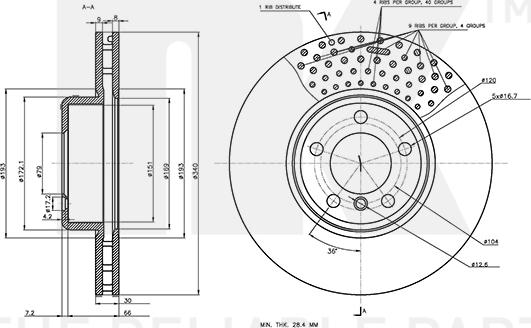 NK 3415120 - Тормозной диск unicars.by