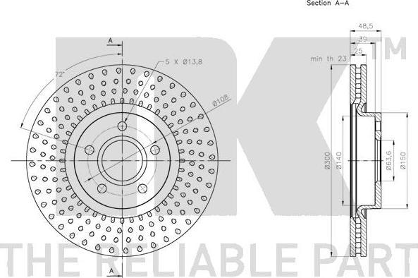 NK 204864 - Тормозной диск unicars.by