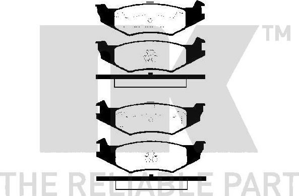 NK 229315 - Тормозные колодки, дисковые, комплект unicars.by