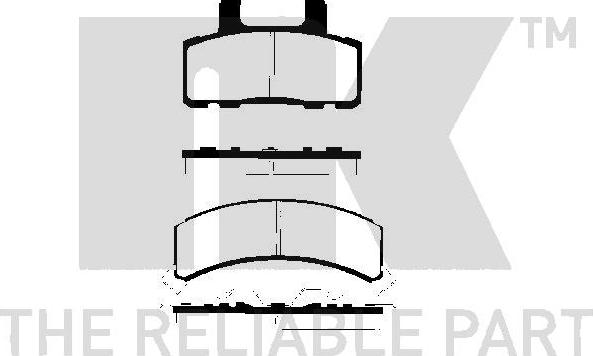 NK 229 210 - Тормозные колодки, дисковые, комплект unicars.by