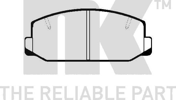 NK 224512 - Тормозные колодки, дисковые, комплект unicars.by