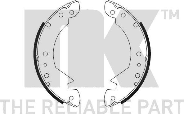 NK 2740316 - Комплект тормозных колодок, барабанные unicars.by