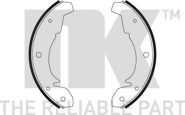NK 2747302 - Комплект тормозных колодок, барабанные unicars.by