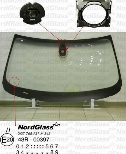 NordGlass 4044951 - Ветровое стекло unicars.by