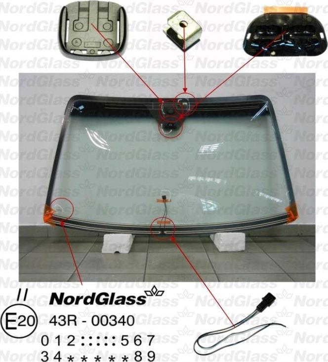 NordGlass 4044451 - Ветровое стекло unicars.by