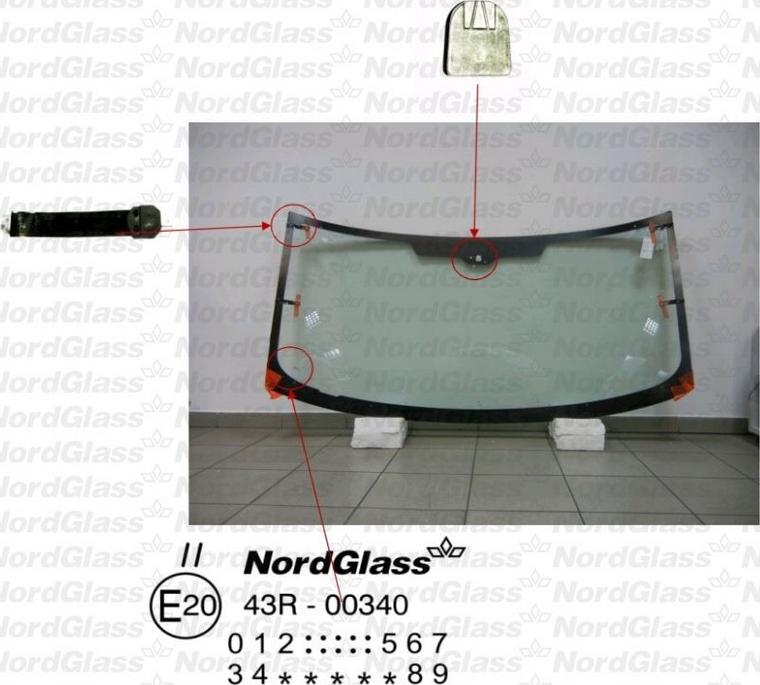 NordGlass 4044701 - Ветровое стекло unicars.by