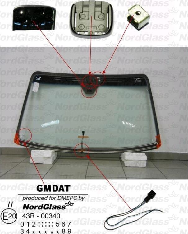 NordGlass 4045521 - Ветровое стекло unicars.by