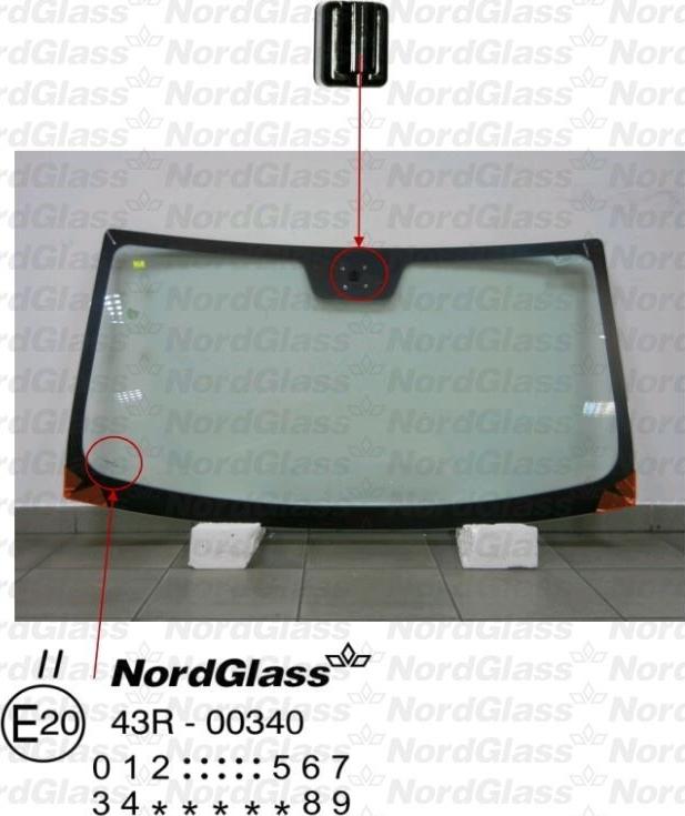 NordGlass 4043631 - Ветровое стекло unicars.by