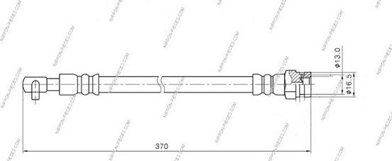 NPS M370A41 - Тормозной шланг unicars.by