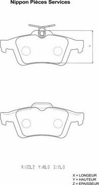 Opel 4254 A8 - Тормозные колодки, дисковые, комплект unicars.by