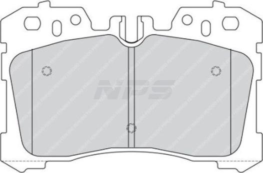 NPS T360A135 - Тормозные колодки, дисковые, комплект unicars.by