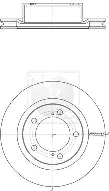 Quinton Hazell BSF5141 - Тормозной диск unicars.by