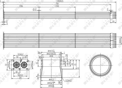 NRF 48102 - Радиатор, рециркуляция ОГ unicars.by