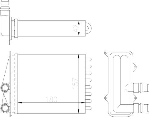 NRF 54412 - Теплообменник, отопление салона unicars.by