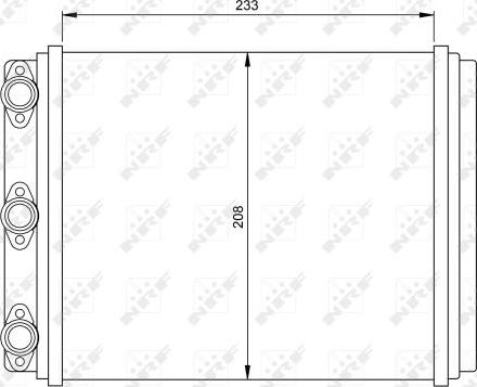 NRF 54249 - Теплообменник, отопление салона unicars.by