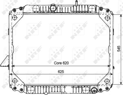 NRF 503475 - Радиатор, охлаждение двигателя unicars.by