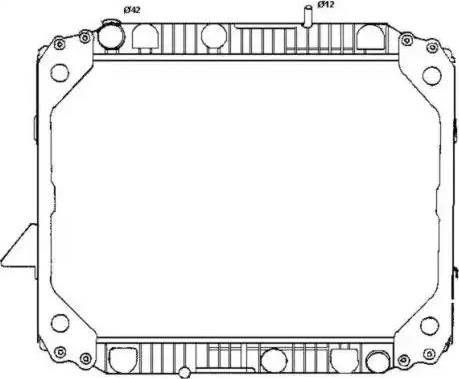 NRF 507670 - Радиатор, охлаждение двигателя unicars.by