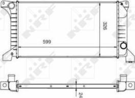 NRF 516212 - Радиатор, охлаждение двигателя unicars.by