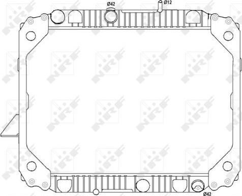 NRF 513475 - Радиатор, охлаждение двигателя unicars.by