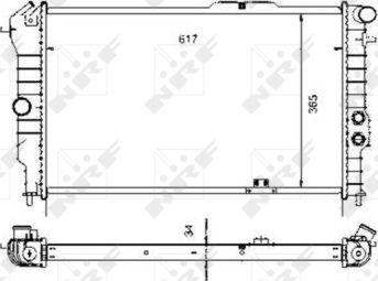 NRF 58972 - Радиатор, охлаждение двигателя unicars.by