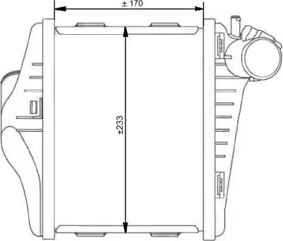 NRF 30537 - Интеркулер, теплообменник турбины unicars.by