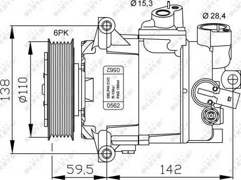 NRF 32500G - Компрессор кондиционера unicars.by