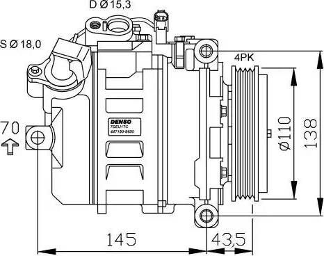 NRF 32520G - Компрессор кондиционера unicars.by