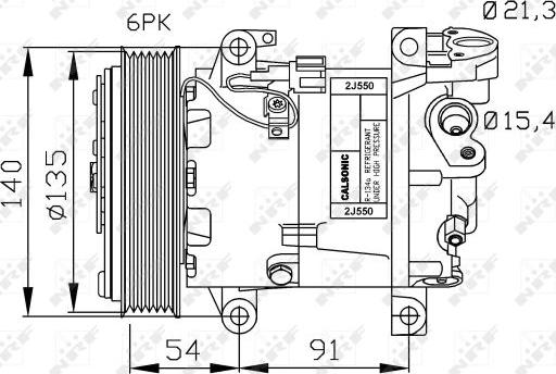 NRF 32690G - Компрессор кондиционера unicars.by