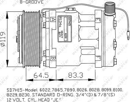 NRF 32142G - Компрессор кондиционера unicars.by