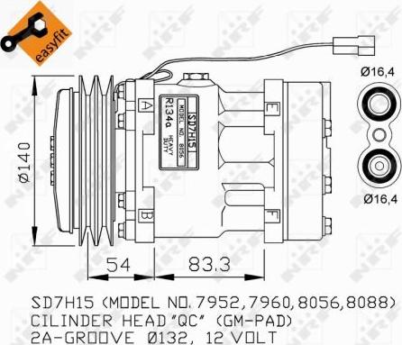 NRF 32274G - Компрессор кондиционера unicars.by