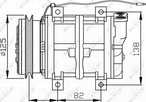 NRF 32745G - Компрессор кондиционера unicars.by