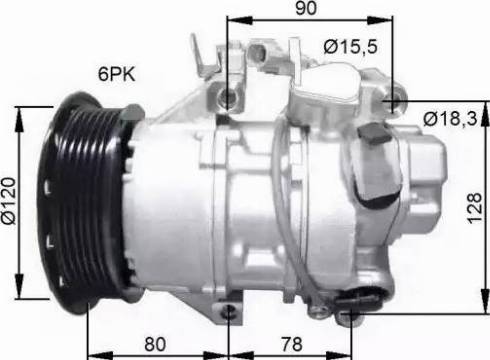 NRF 32740G - Компрессор кондиционера unicars.by