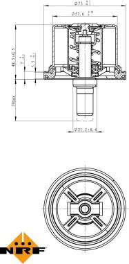 NRF 725099 - Термостат охлаждающей жидкости / корпус unicars.by