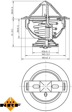 NRF 725060 - Термостат охлаждающей жидкости / корпус unicars.by