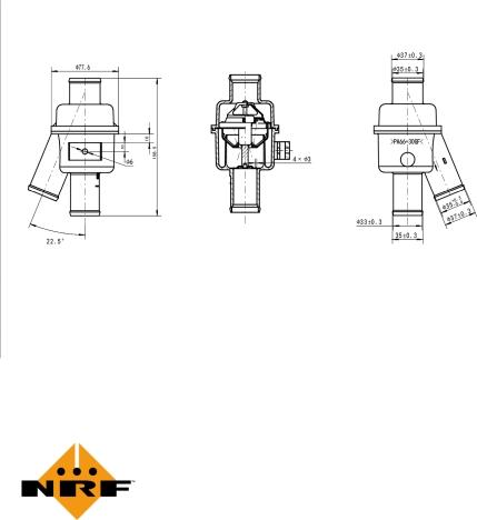 NRF 725018 - Термостат охлаждающей жидкости / корпус unicars.by