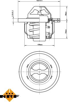 NRF 725150 - Термостат охлаждающей жидкости / корпус unicars.by