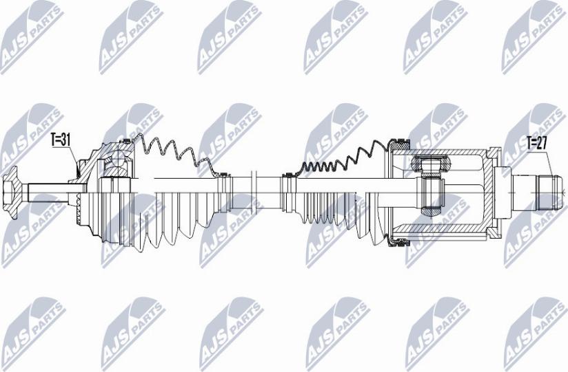 NTY NPW-BM-049 - Приводной вал unicars.by