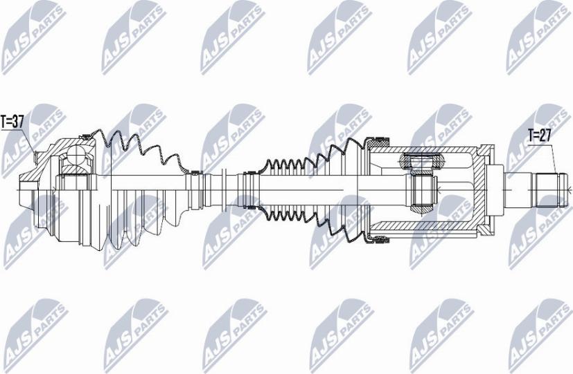 NTY NPW-BM-045 - Приводной вал unicars.by