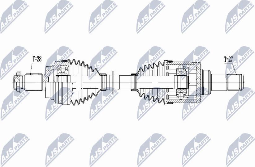 NTY NPW-BM-054 - Приводной вал unicars.by